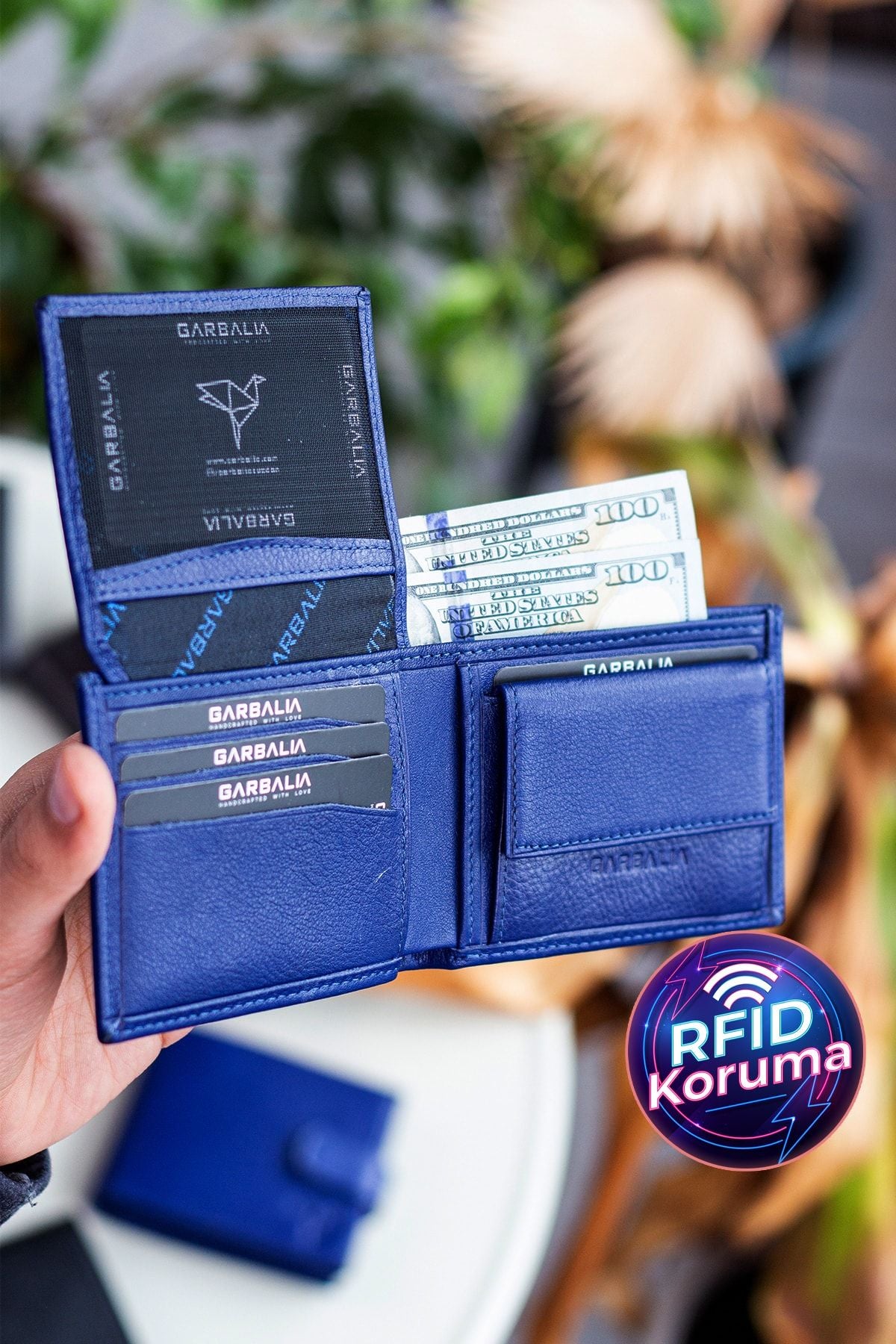 Jackson Hakiki Deri Bozuk Para Gözlü Rfıd Engelleyici Naturel Siyah Cüzdan - Justyol