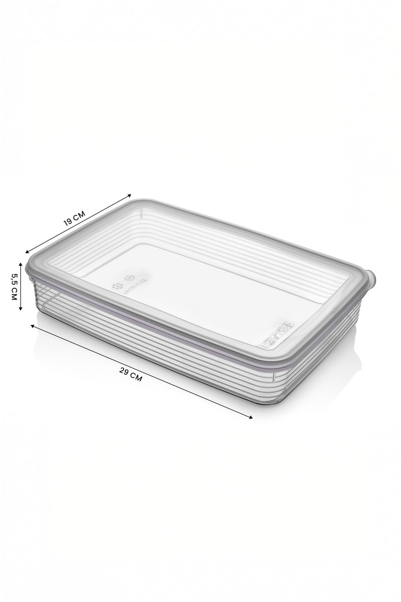 Boîtes de conservation réfrigérateur et micro-ondes 4 pièces 2300 ml – Organisateur pratique de cuisine