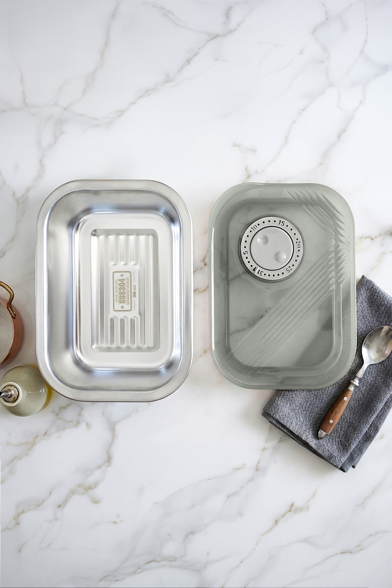 Boîte de Conservation Sous Vide en Inox 304 – 300 ml | Contenant Alimentaire avec Couvercle