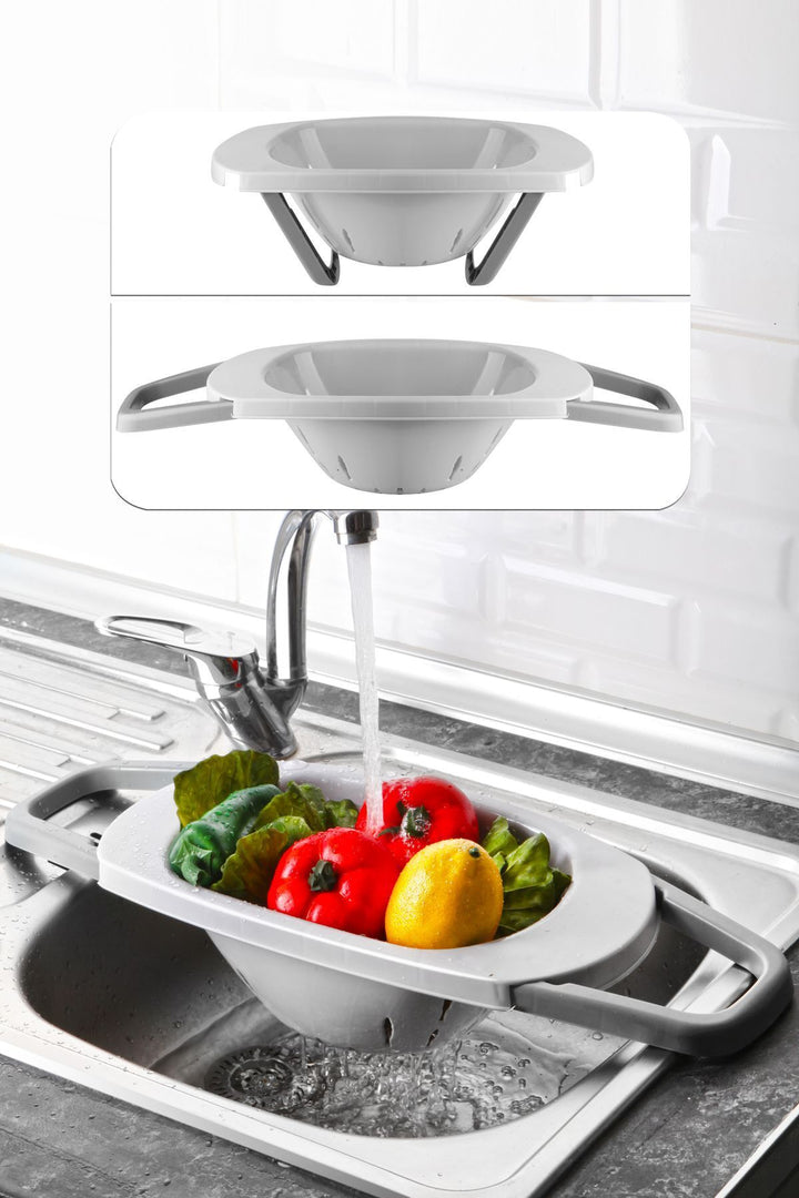 Égouttoir d’évier pliable – passoire pour lavabo