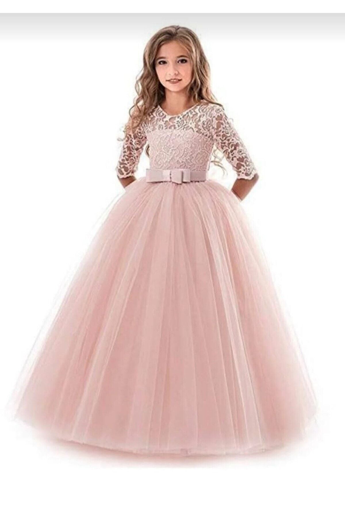 Mashotrend Mashokids Girl Child's Tarlatan Model Evening Dress-31708