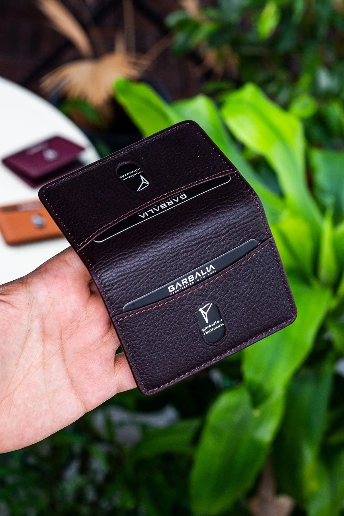 Nahita Hakiki Deri Slim Crazy Taba Kartlık Cüzdan - Justyol