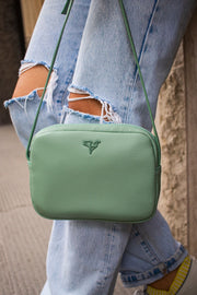 Liberty Ayarlanabilir Çapraz El Kol Omuz Askılı Fermuarlı Min Yeşili Kadın Mini Çanta - Justyol