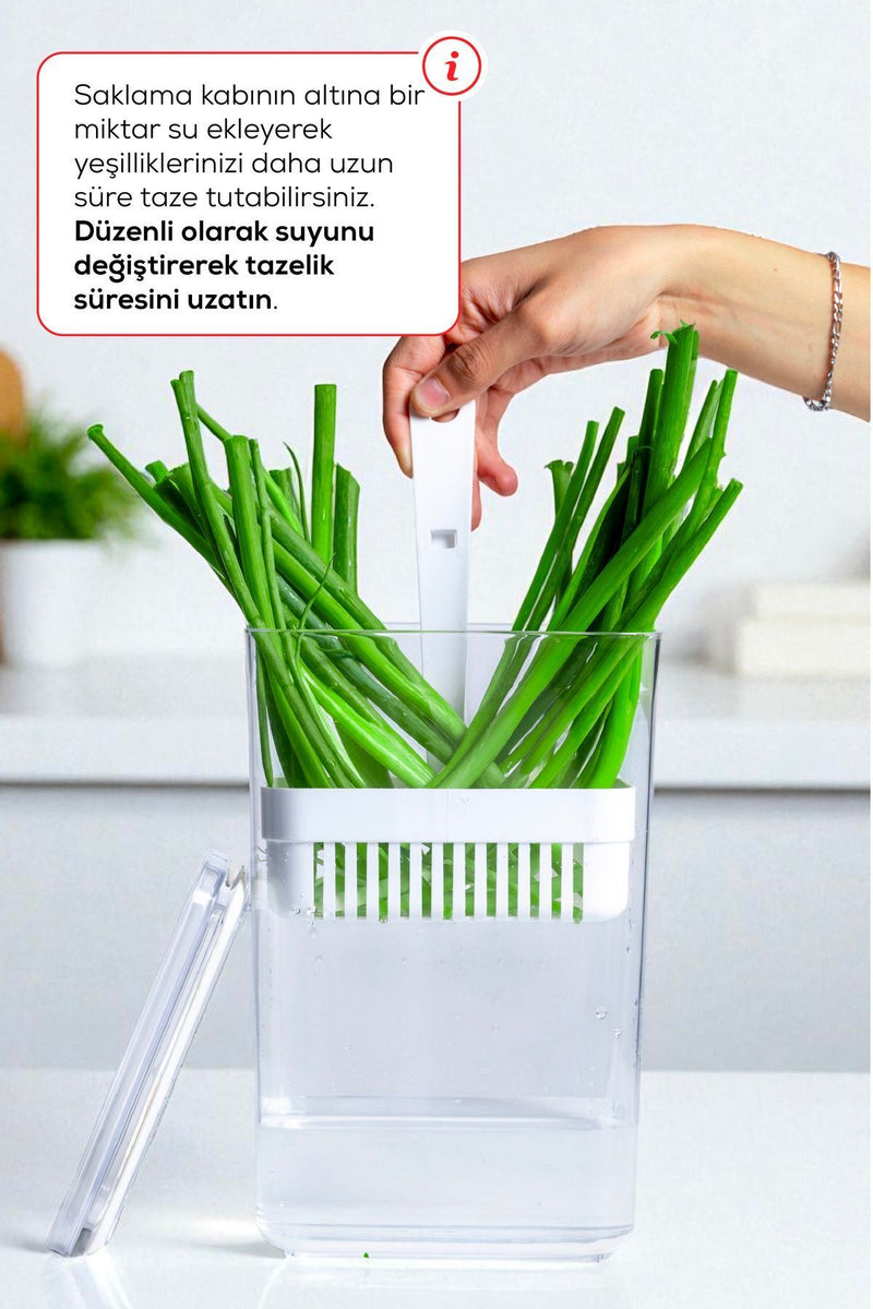 Boîte de conservation pour fruits et légumes 2,9 L avec panier égouttoir – Sans BPA
