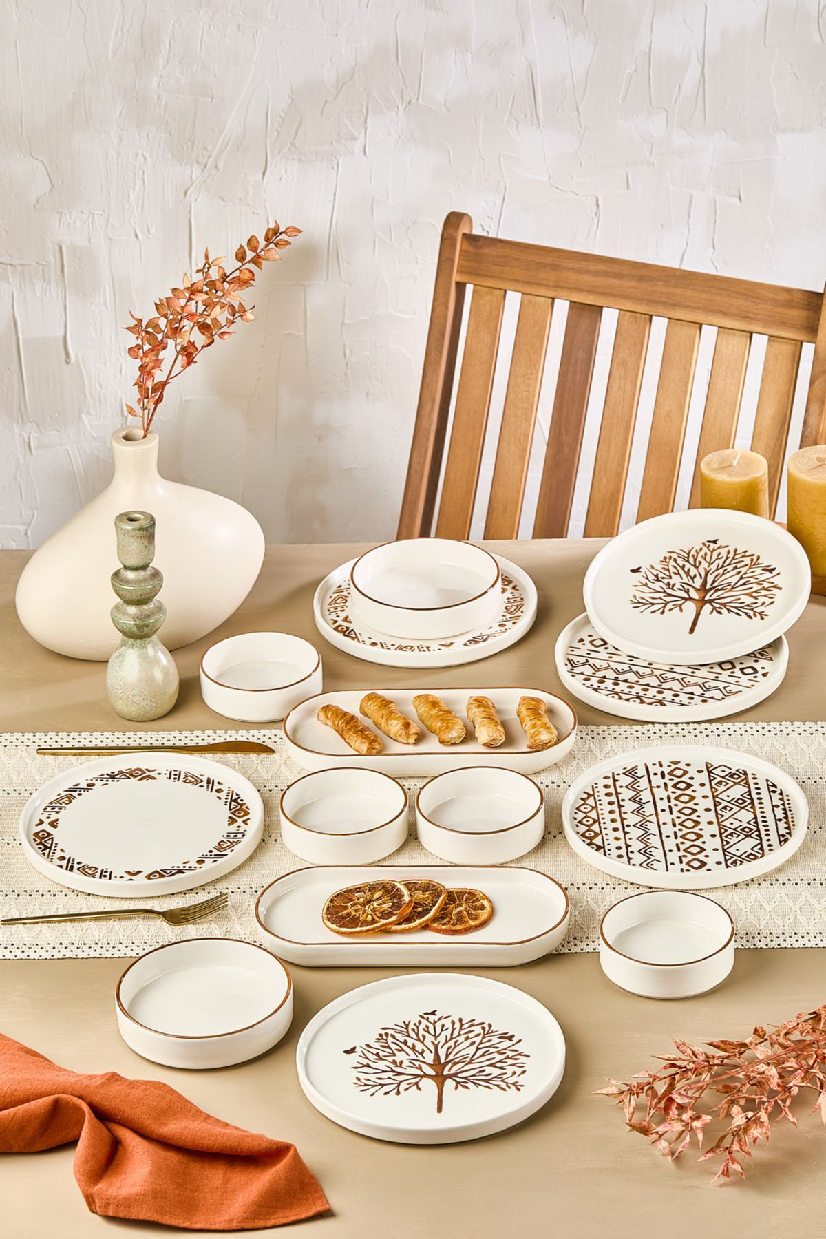 Service Petit-Déjeuner Tree of Life 14 Pièces pour 6 Personnes