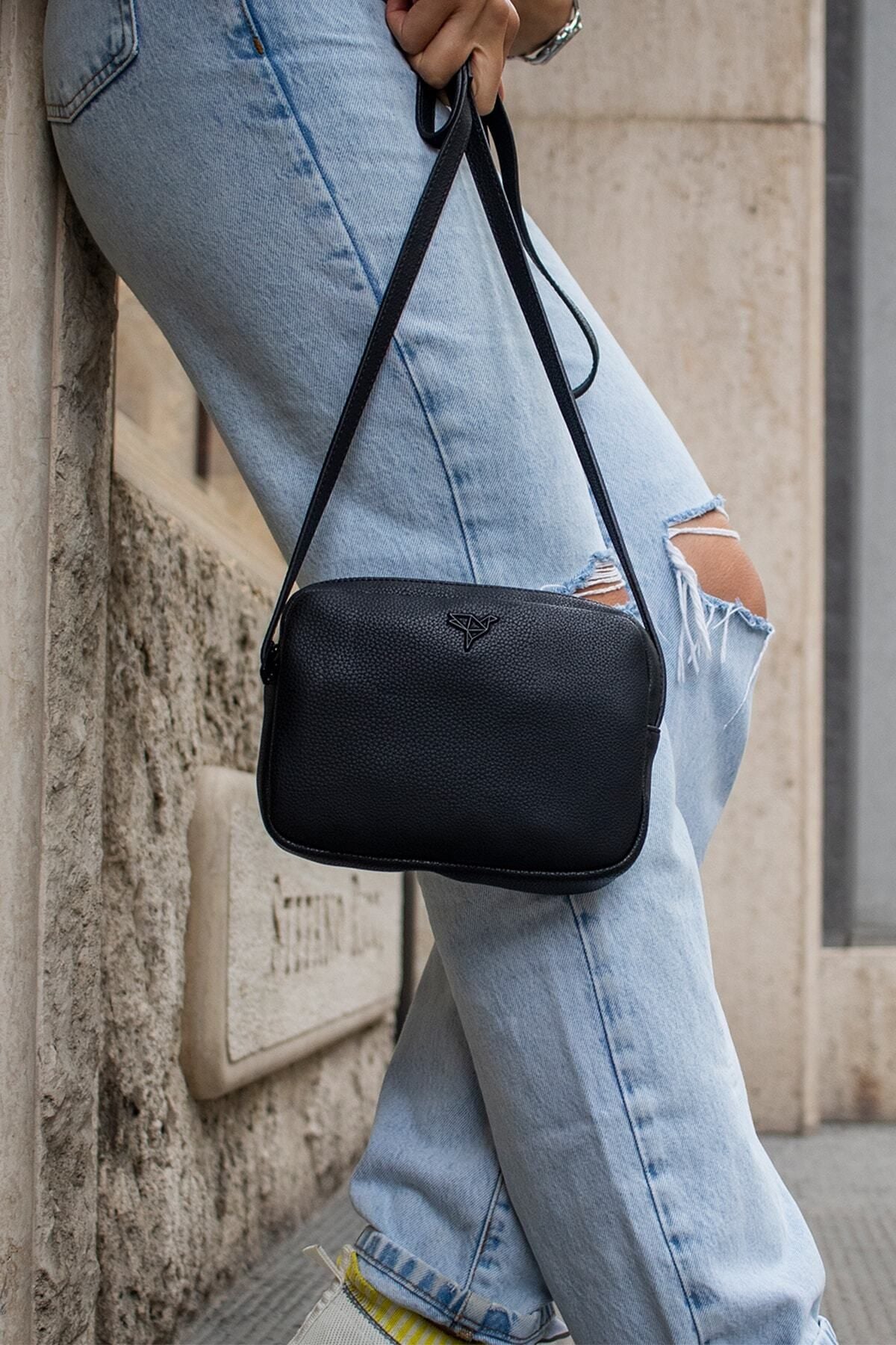 Liberty Ayarlanabilir Çapraz El Kol Omuz Askılı Fermuarlı Min Yeşili Kadın Mini Çanta - Justyol