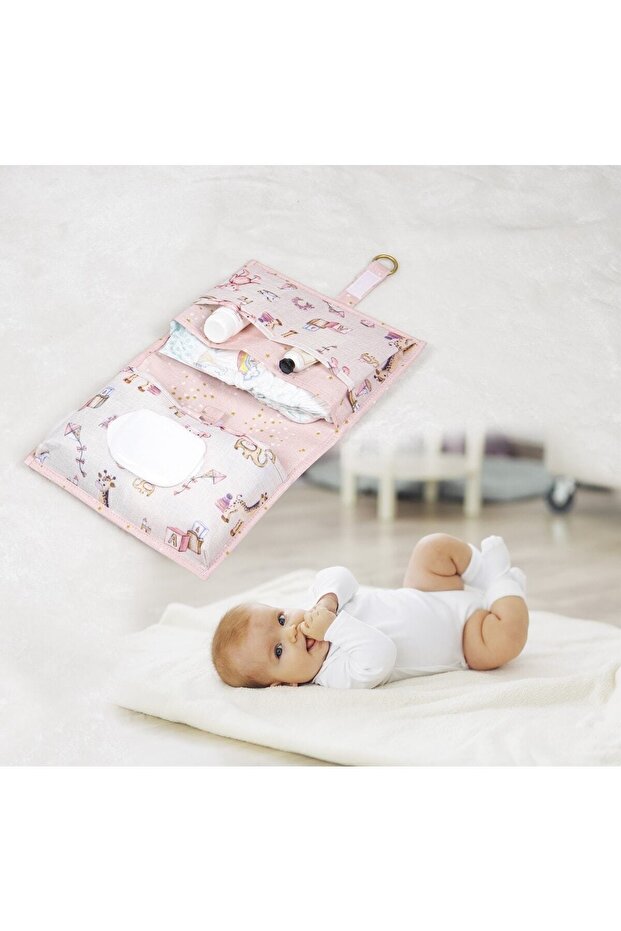 Sac de Soins Portable pour Couches 44x24 cm - Pratique et Élégant pour les Déplacements avec Bébé