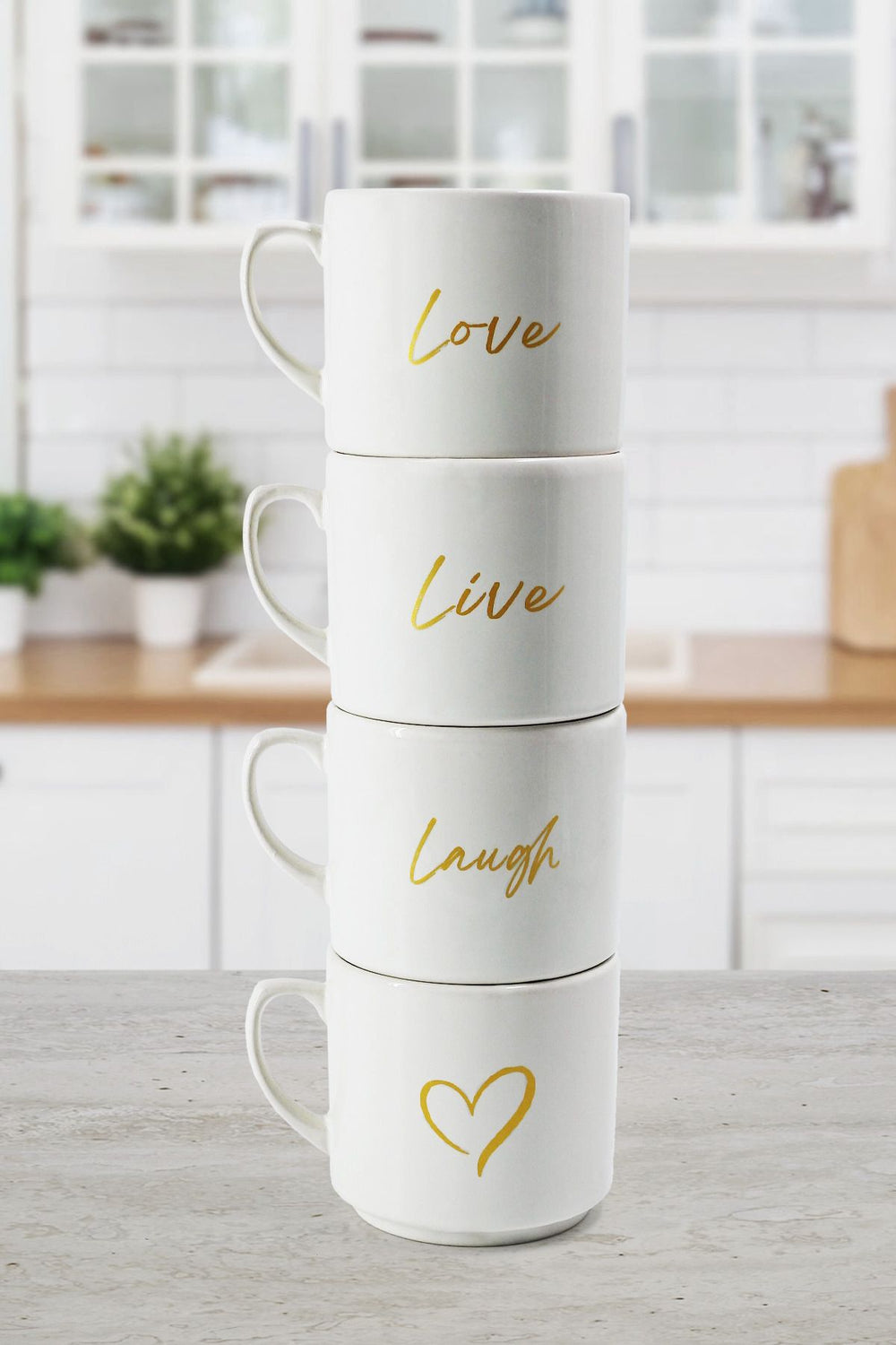 Service à thé et café Lovely pour 4 personnes – Set de mugs 200 ml