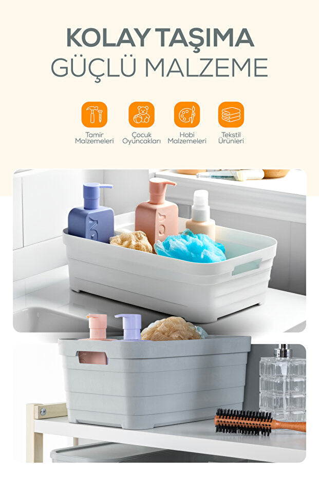 Lot de 6 Boîtes de Rangement avec Couvercle 2,8 L – Boîtes de Conservation Empilables