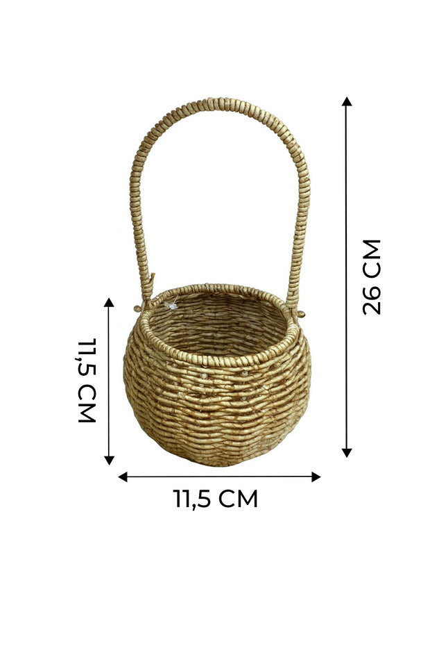 Panier Suspendu Décoratif Effet Rotin Multifonction
