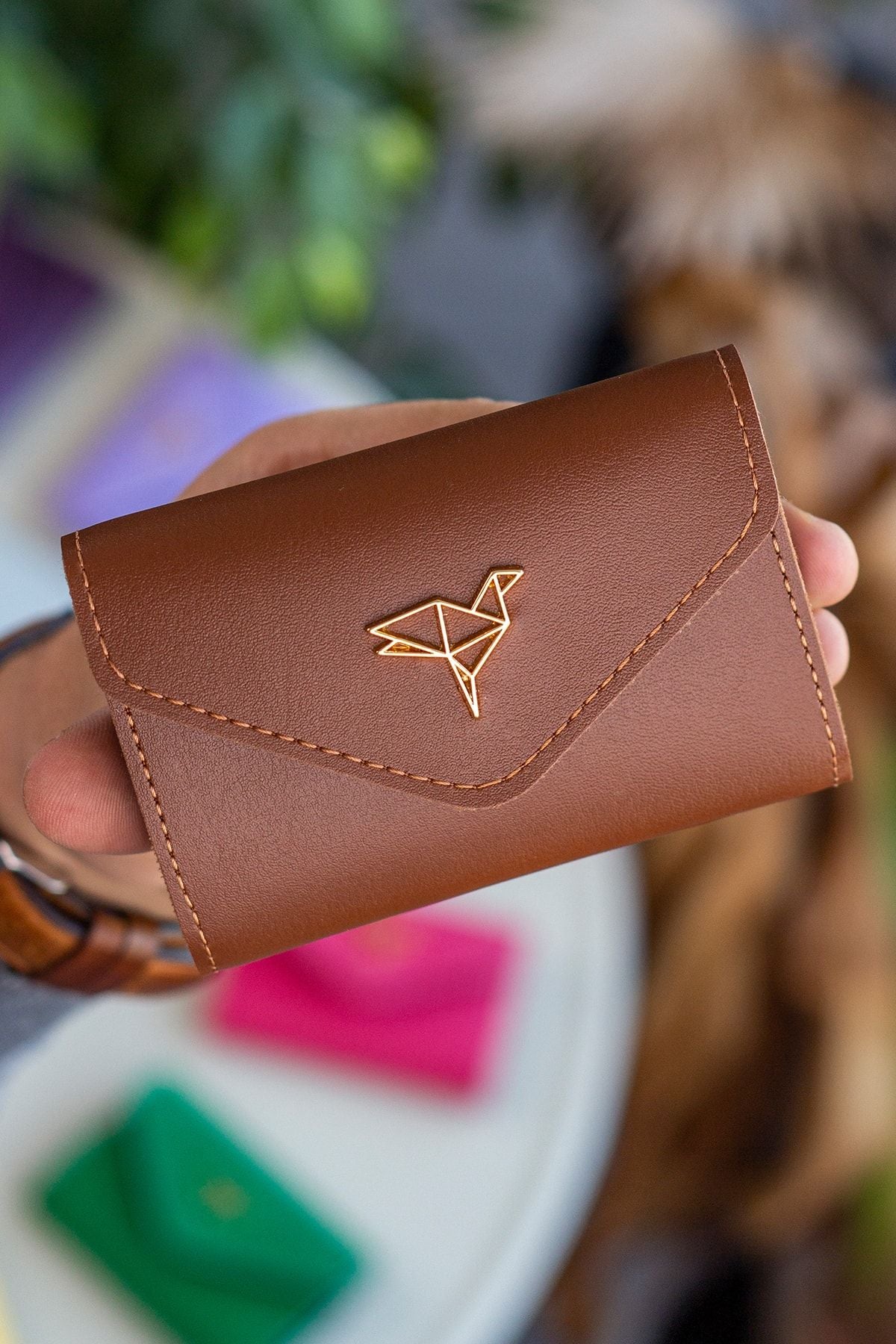 Lviv Vegan Deri Akordiyon Kadın Cüzdan Kartlık - Justyol