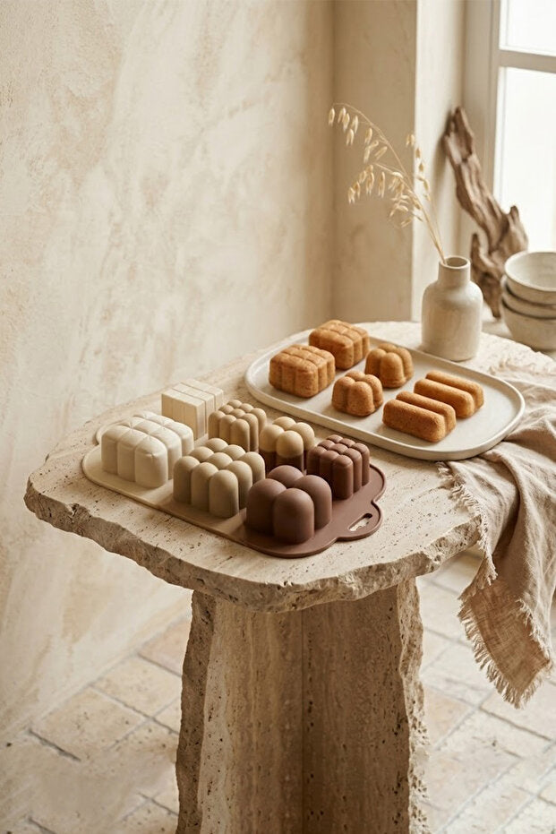 Moule en Silicone 7 Formes pour Gâteaux & Biscuits