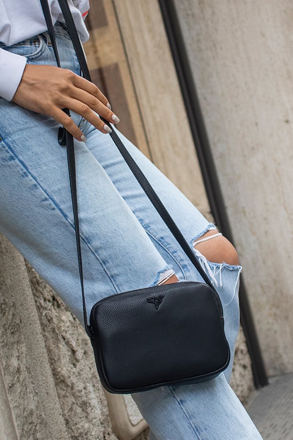 Liberty Ayarlanabilir Çapraz El Kol Omuz Askılı Fermuarlı Min Yeşili Kadın Mini Çanta - Justyol