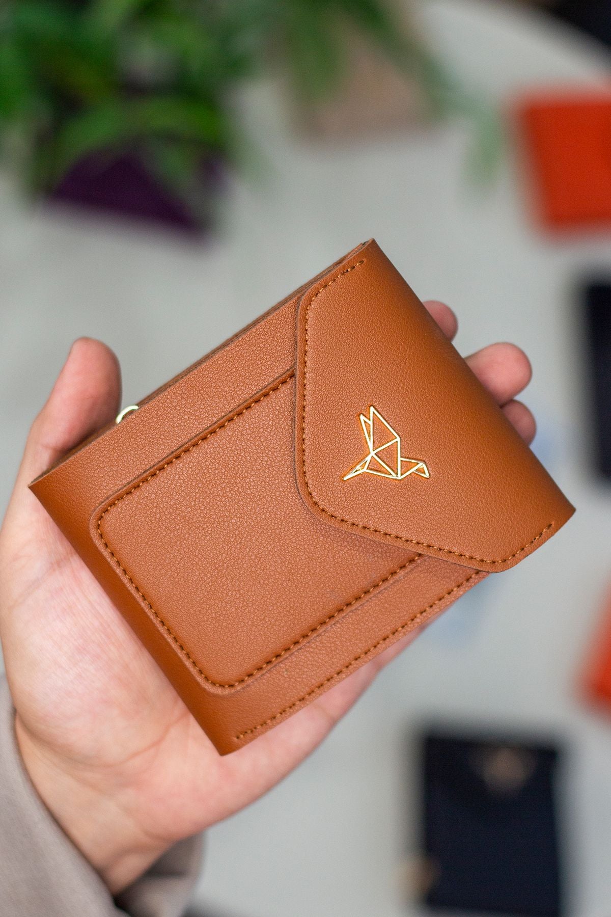 Peru Vegan Deri Fermuarlı Bozuk Para Bölmeli Bol Kartlıklı Kadın Cüzdanı - Justyol