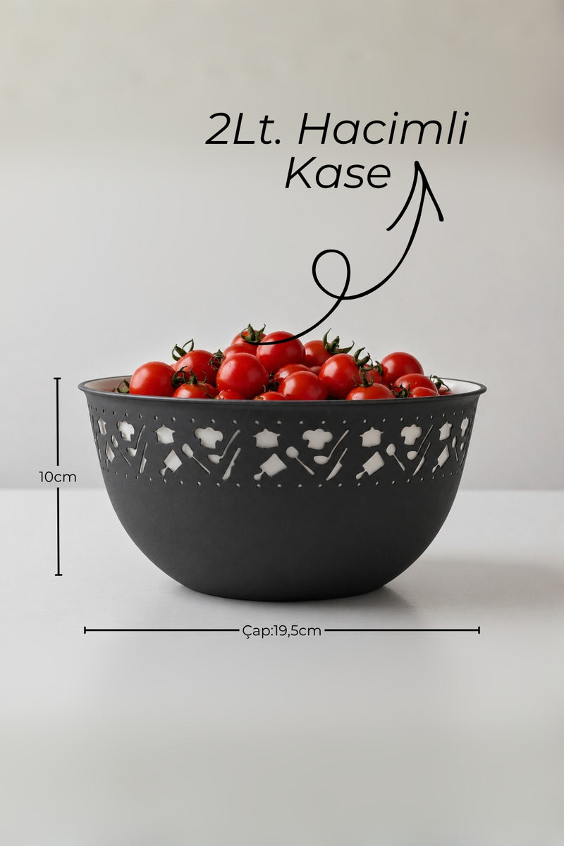 Set de 3 Pièces Passoire et Bols Multifonctions pour Cuisine