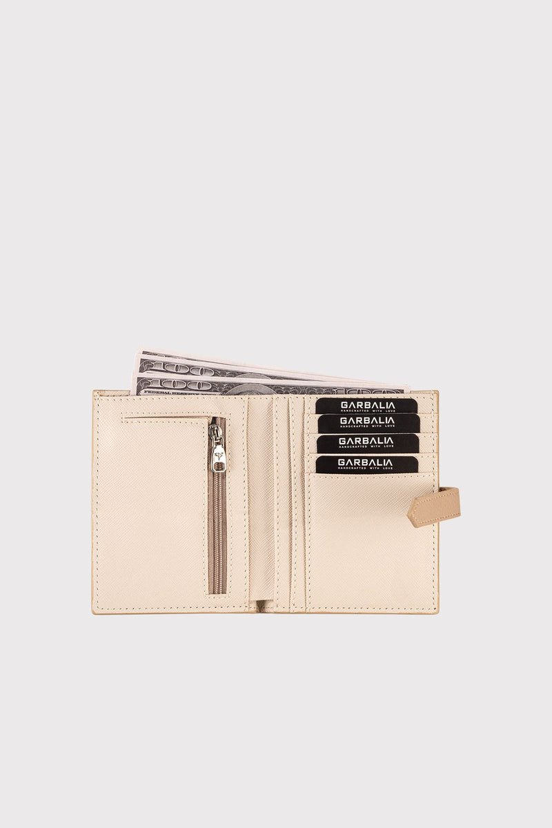 Porte-cartes femme zippé avec porte-monnaie et fermeture à sangle – Helsinki