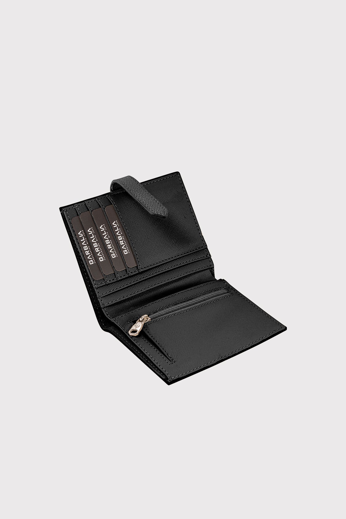 Porte-cartes femme zippé avec porte-monnaie et fermeture à sangle – Helsinki