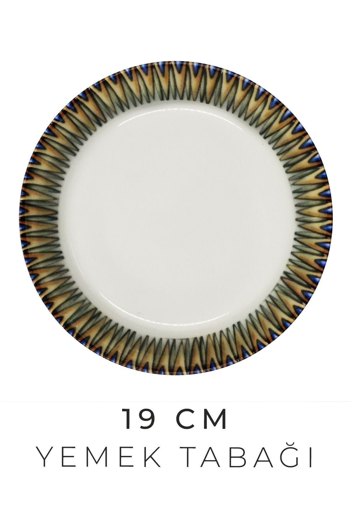 24 Parça 6 Kişilik Barok Bahar New Bone Porselen Yemek Takımı - Çorba Servis Yemek Tabağı Seti - Justyol