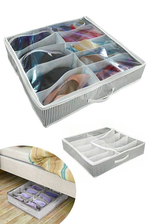 Housse de rangement pour chaussures sous le lit (10 paires)