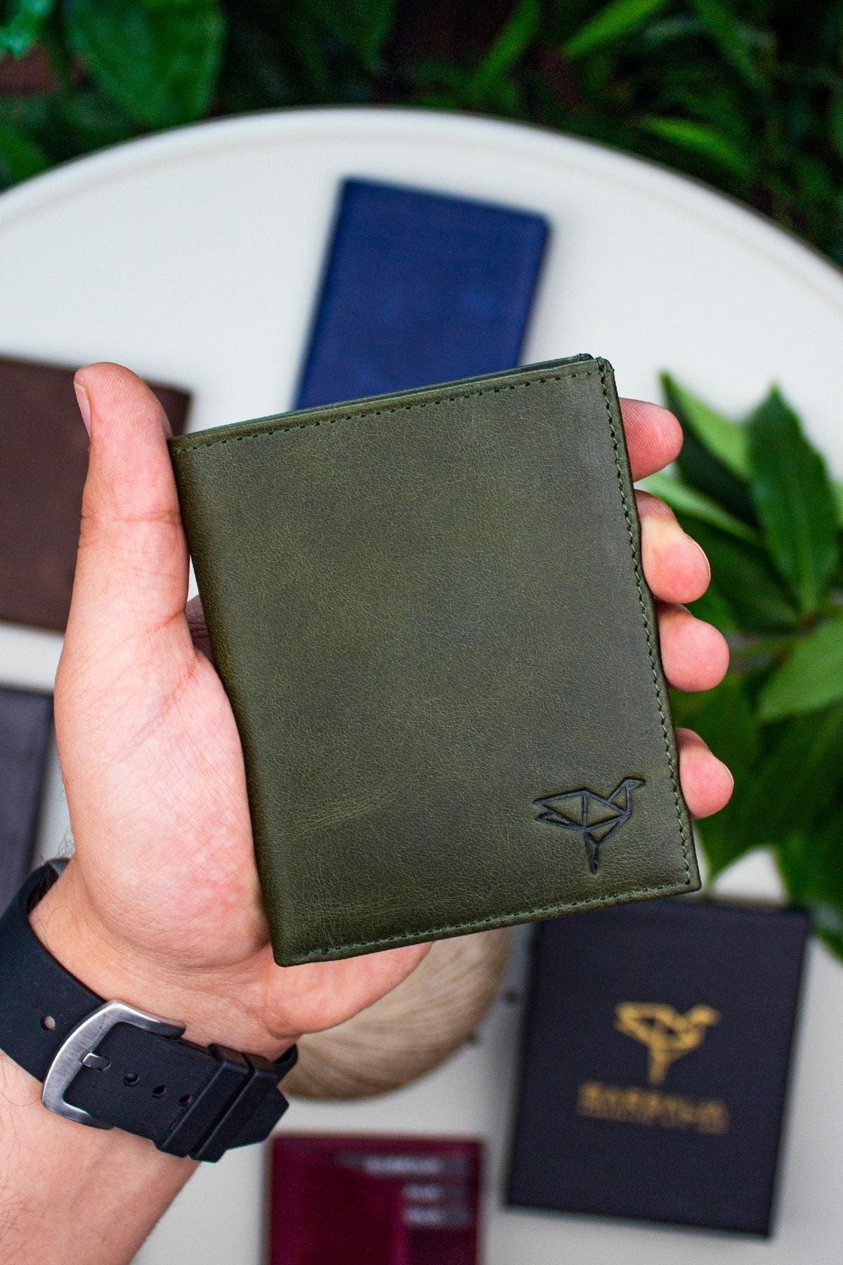 Utah Vintage Deri Kahverengi Kartlık Cüzdan - Justyol