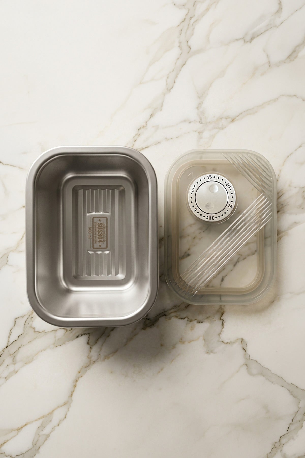 Boîte de Conservation Sous Vide en Inox 304 – 500 ml | Contenant Alimentaire avec Couvercle