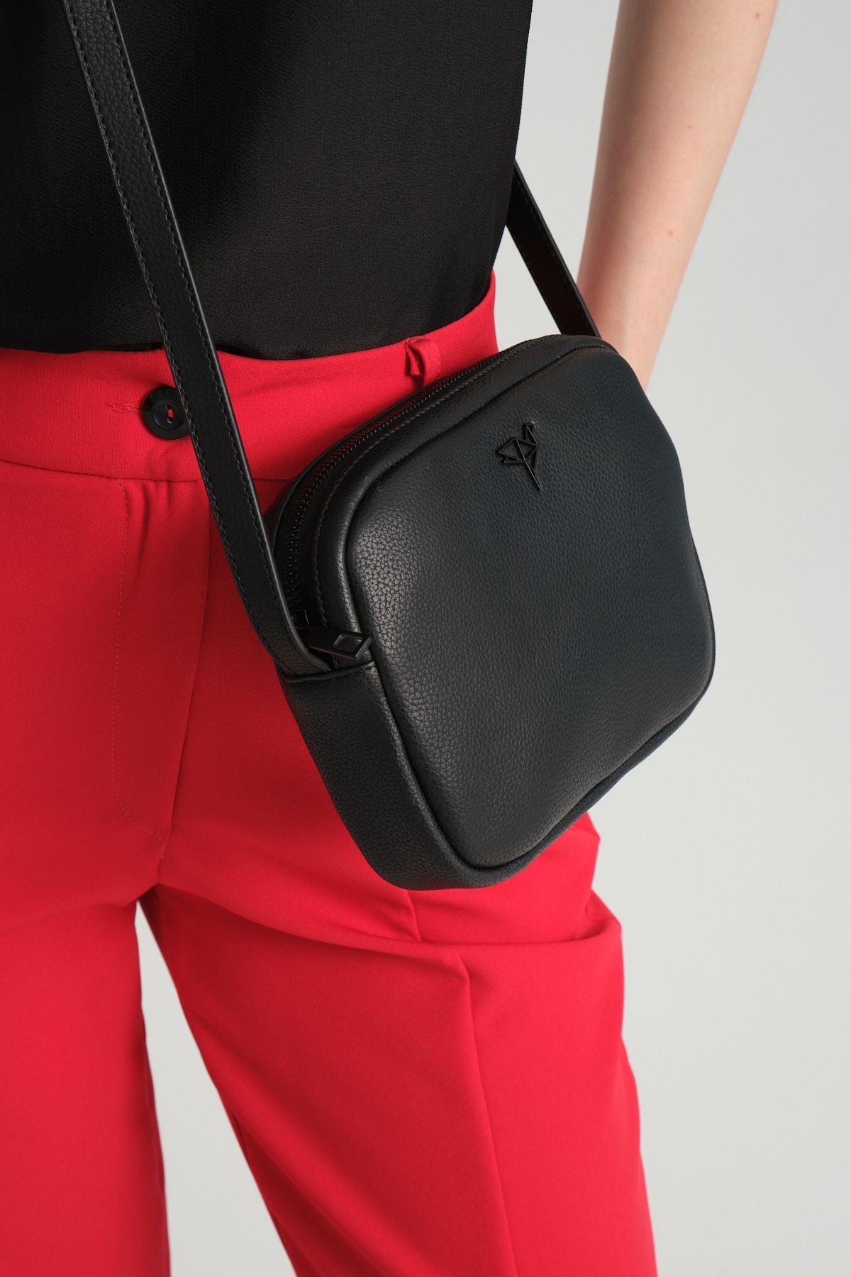 Liberty Ayarlanabilir Çapraz El Kol Omuz Askılı Fermuarlı Min Yeşili Kadın Mini Çanta - Justyol