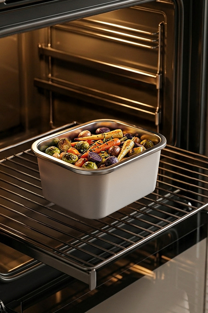 Boîte de Conservation Sous Vide en Inox 304 – 500 ml | Contenant Alimentaire avec Couvercle