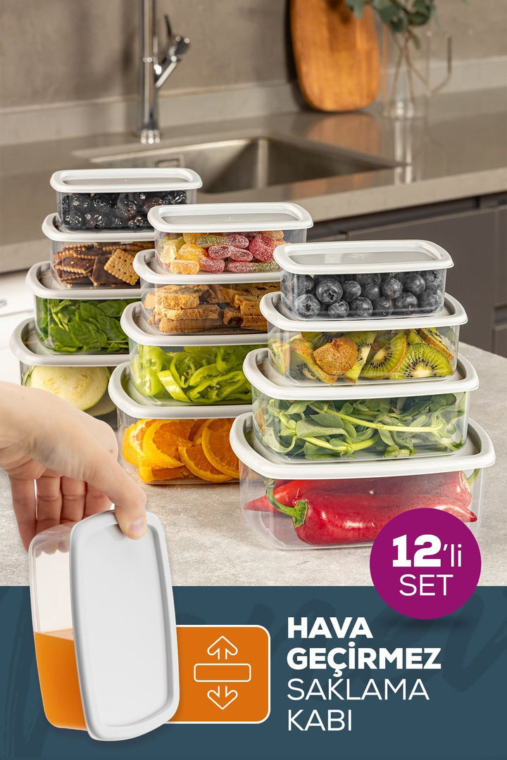 Set de Boîtes de Conservation Hermétiques en Plastique – Sans BPA