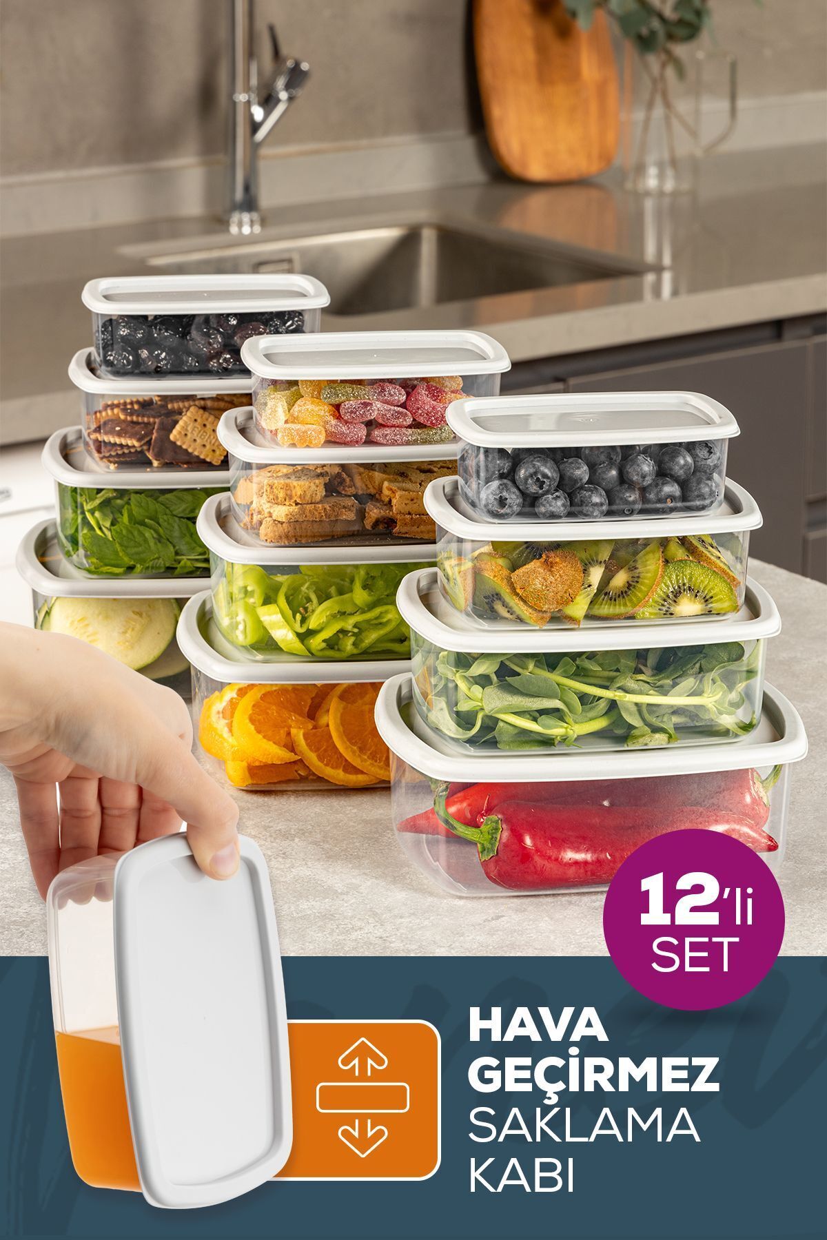 Set de Boîtes de Conservation Hermétiques en Plastique – Sans BPA