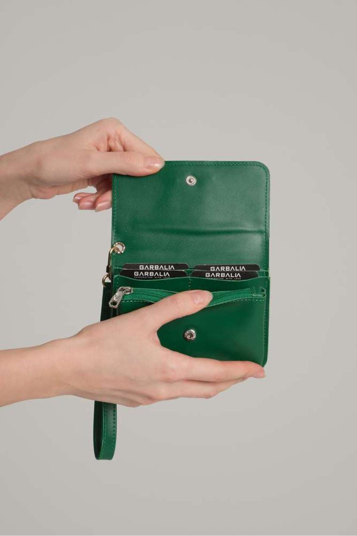 Best Bilek Askılı Fermuarlı Özel Tasarım Kadın Cüzdan Kartlık - Justyol