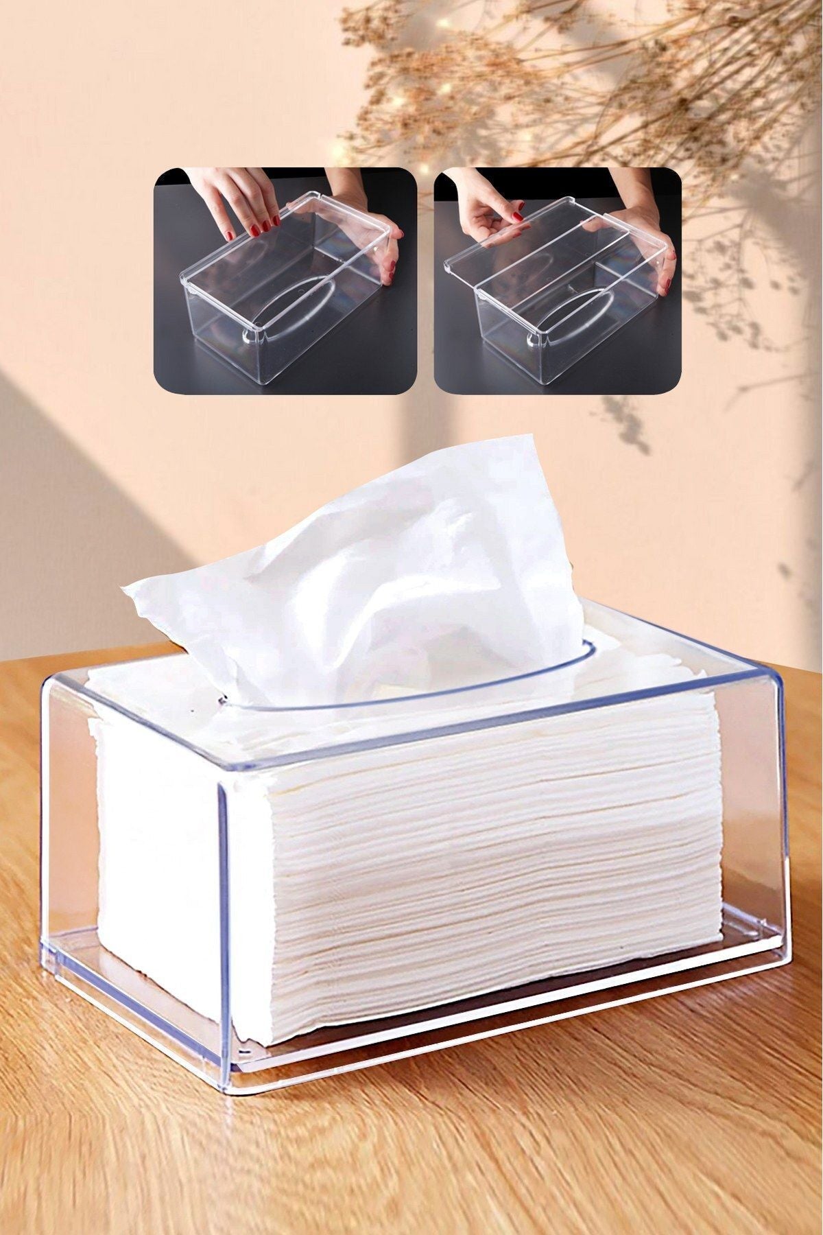 2'Li Set Clear Peçetelik Ve Organizer - Banyo Düzenleyici JHome