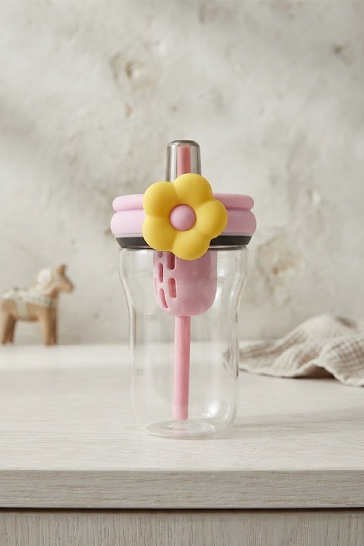 Gourde Détox avec Paille et Filtre Anti-Fuite 600 ml