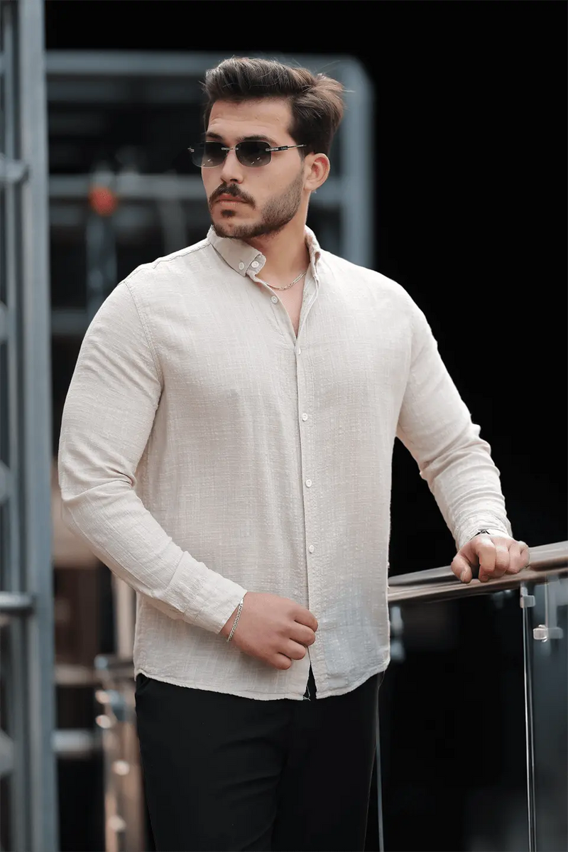chemise homme coton lin légère confortable