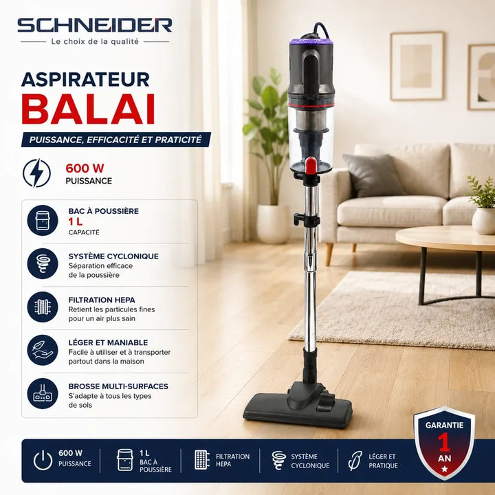 Schneider Aspirateur balai
