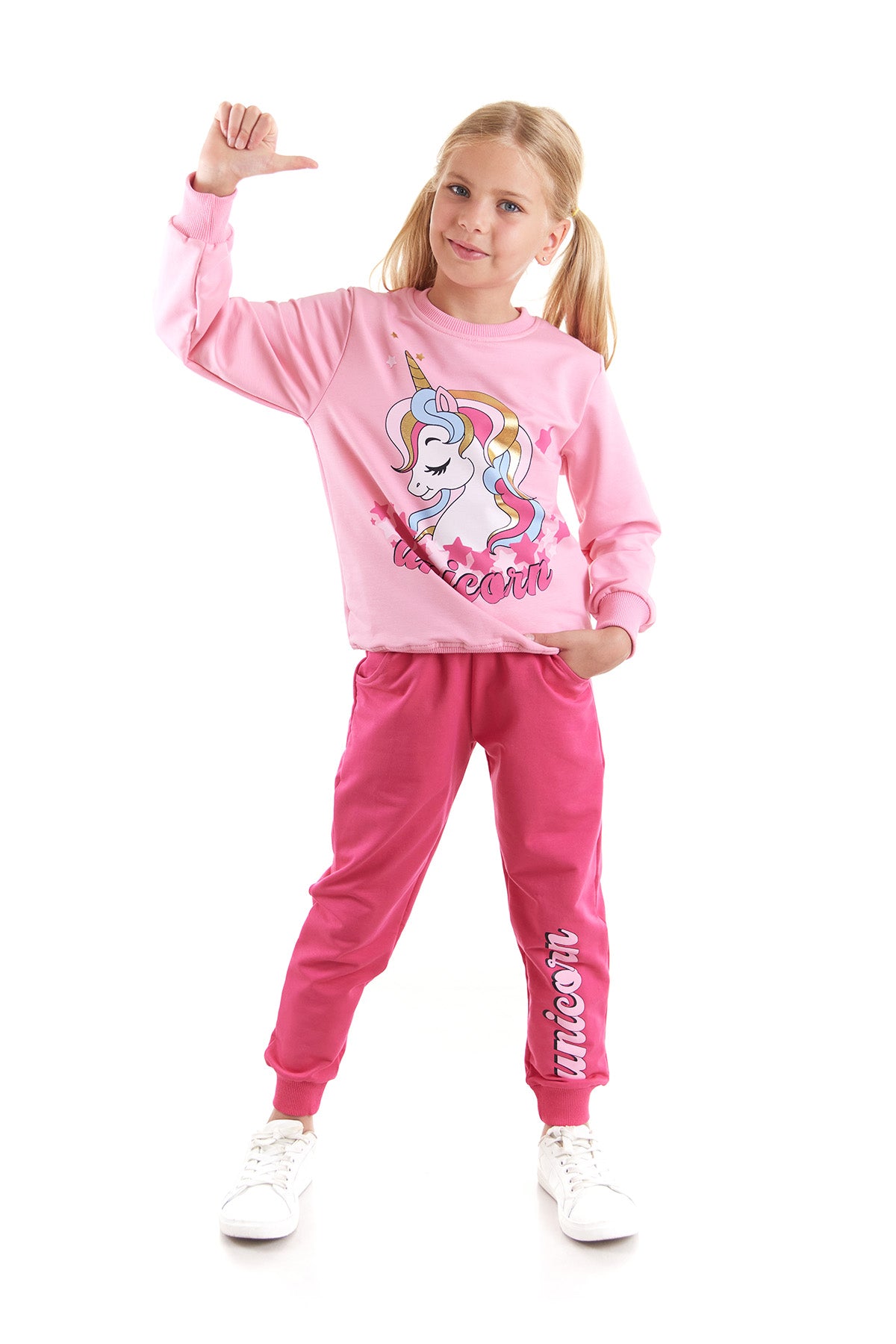 <tc>Ensemble de jogging tendance pour fille avec imprimé licorne - AK2541</tc>