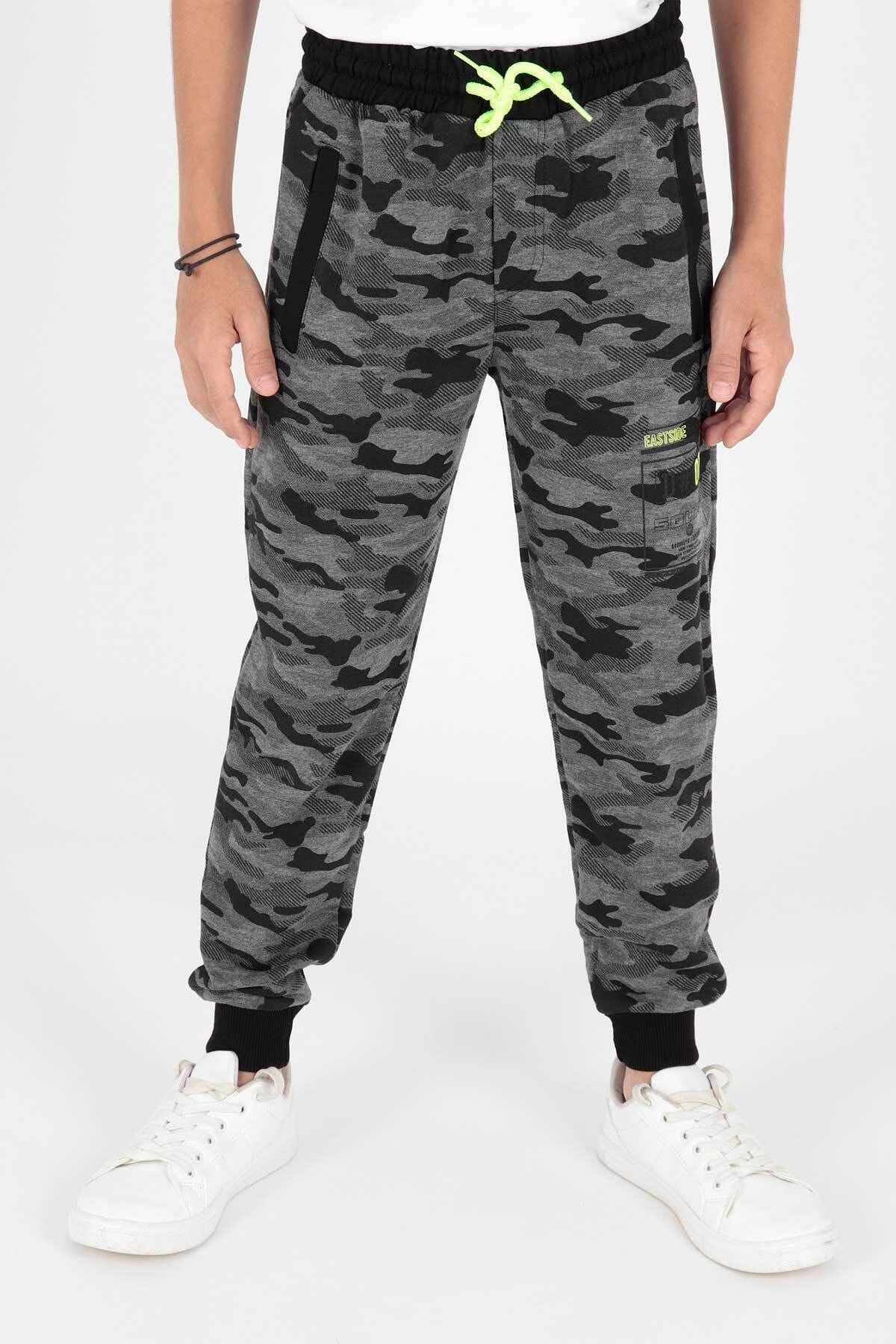 <tc>Pantalon de survêtement camouflage avec imprimé 07 Ahenk Kids AK2132</tc>