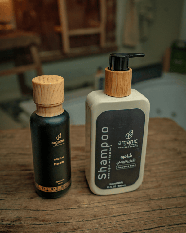 Pack de soins capillaires [Shampooing + Huile anti-chute de cheveux]