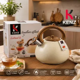 Kenz Bouilloire Sifflante 3 Litres Effet Granit