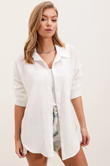 <tc>Chemise en lin oversize à une poche 20153.</tc>