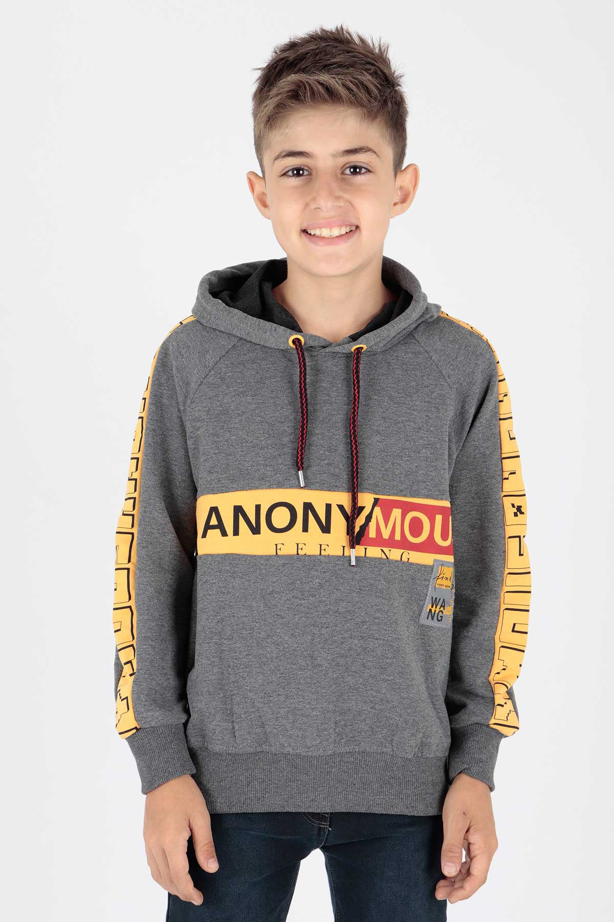 <tc>Sweat à imprimé Anonymous pour garçon Ahenk Kids AK15177</tc>