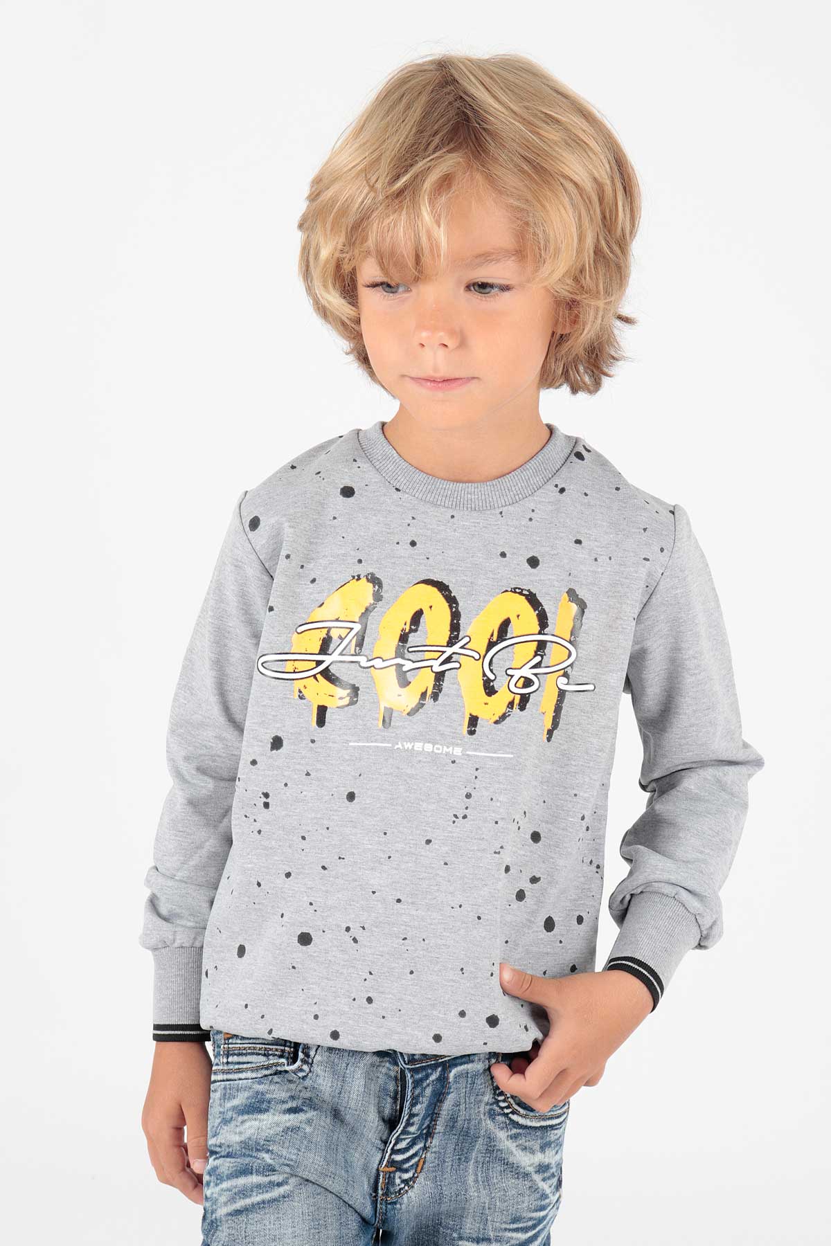 <tc>Sweat Ahenk Kids pour garçon avec imprimé Cool - AK222402</tc>