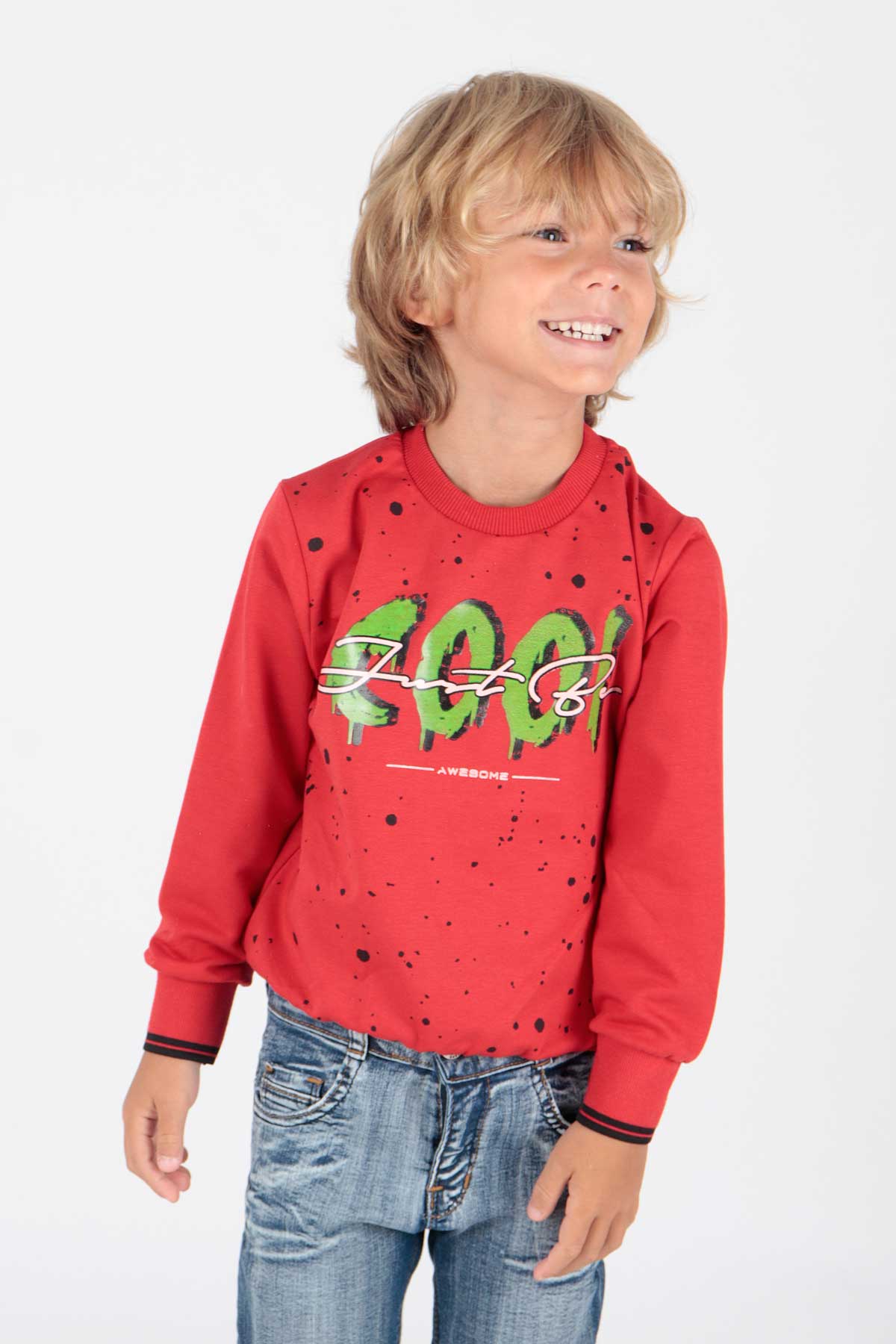 <tc>Sweat Ahenk Kids pour garçon avec imprimé Cool - AK222402</tc>