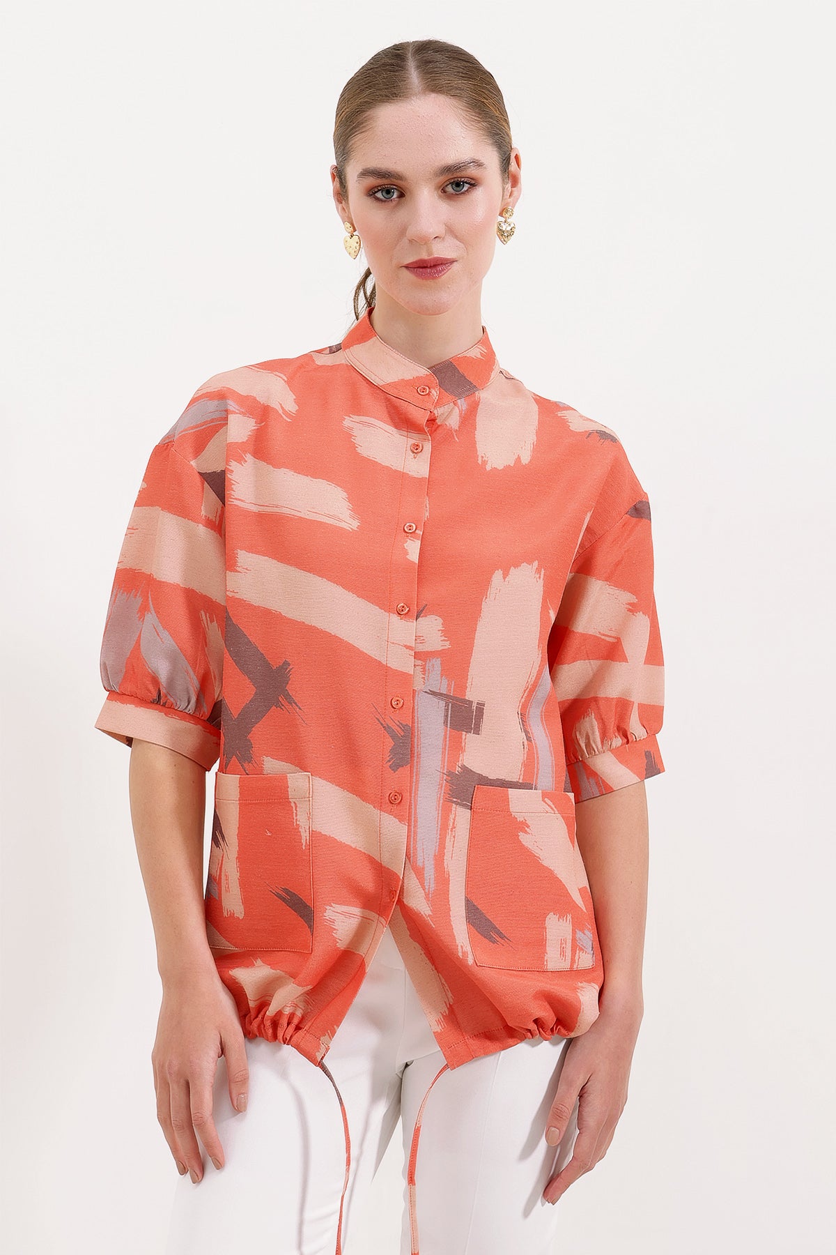 <tc>Chemise oversize à motif 20226.</tc>