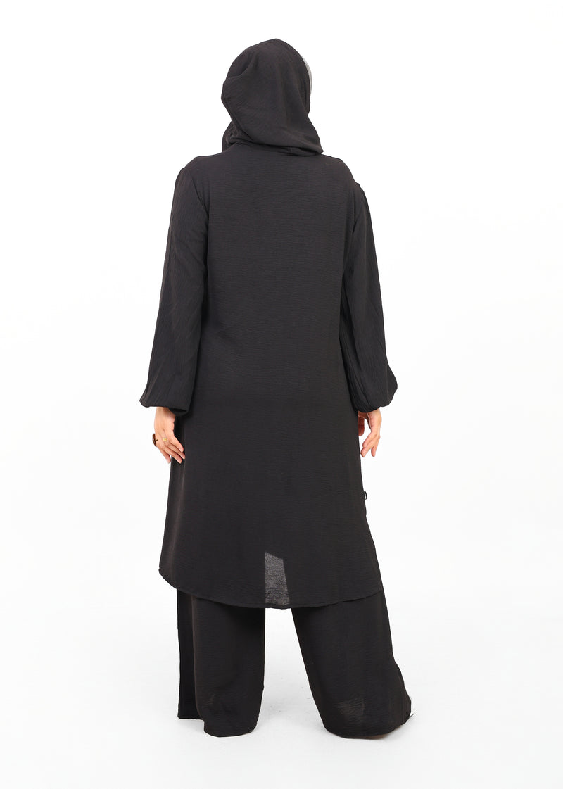 Ensemble Houria 2 Pièces – Tunique à Capuche & Pantalon Large