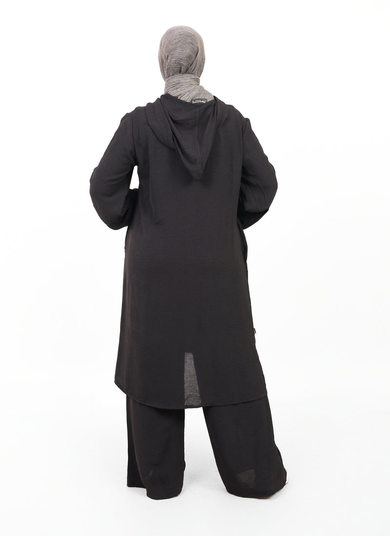 Ensemble Houria 2 Pièces – Tunique à Capuche & Pantalon Large