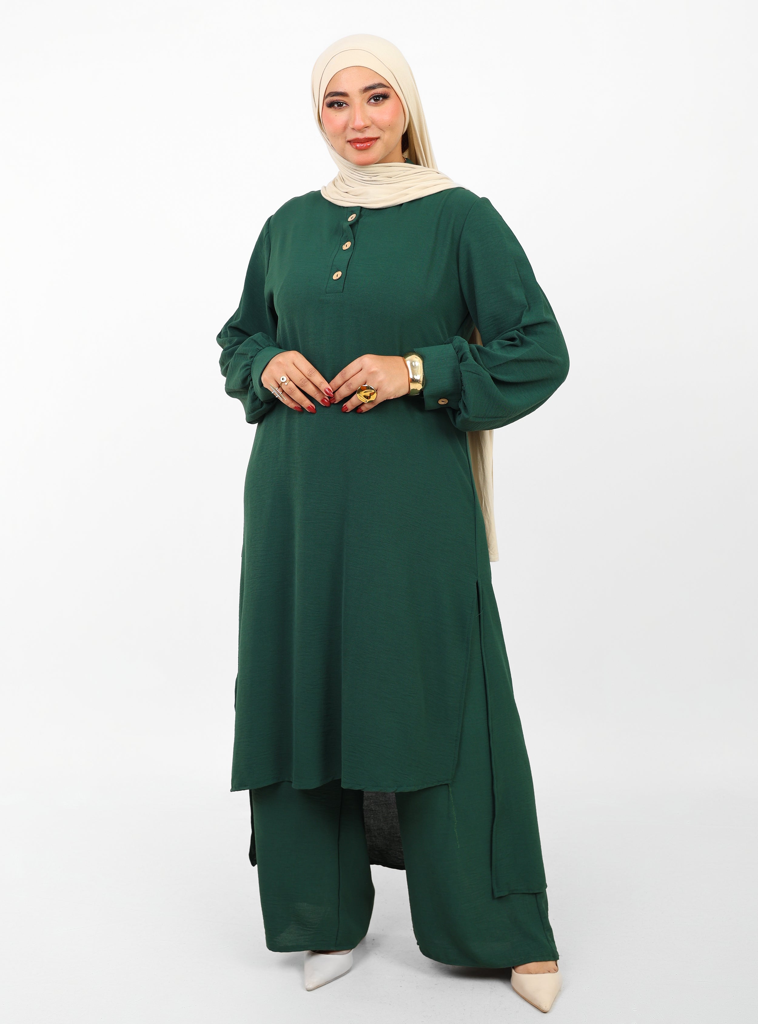 Ensemble Baldeez 2 Pièces – Tunique Longue & Pantalon Large