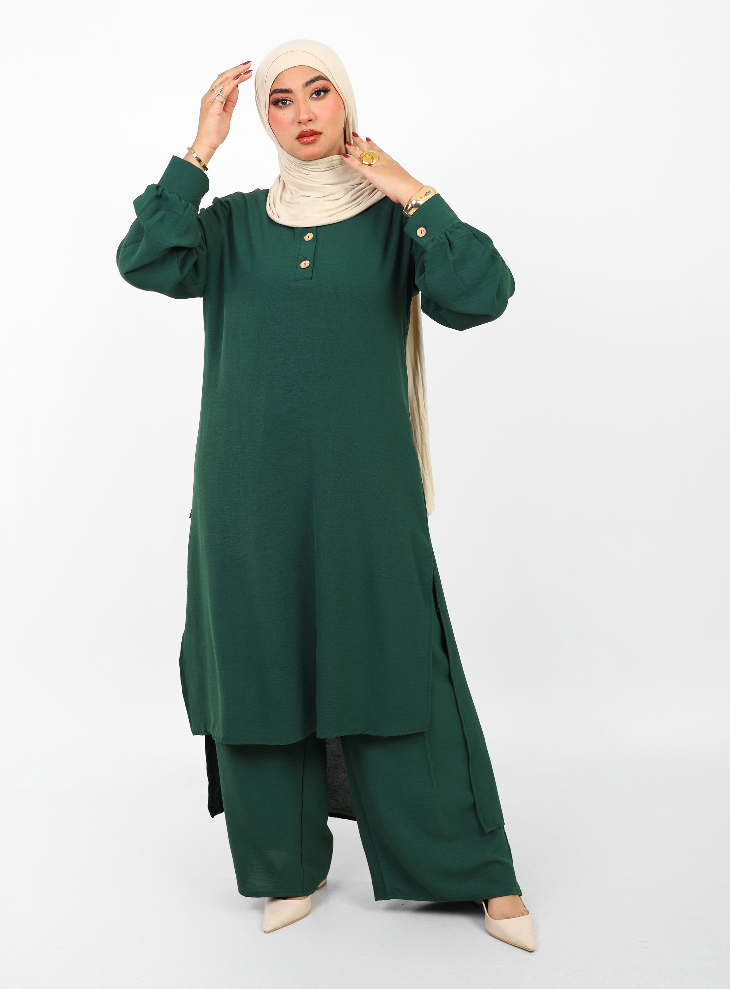 Ensemble Baldeez 2 Pièces – Tunique Longue & Pantalon Large