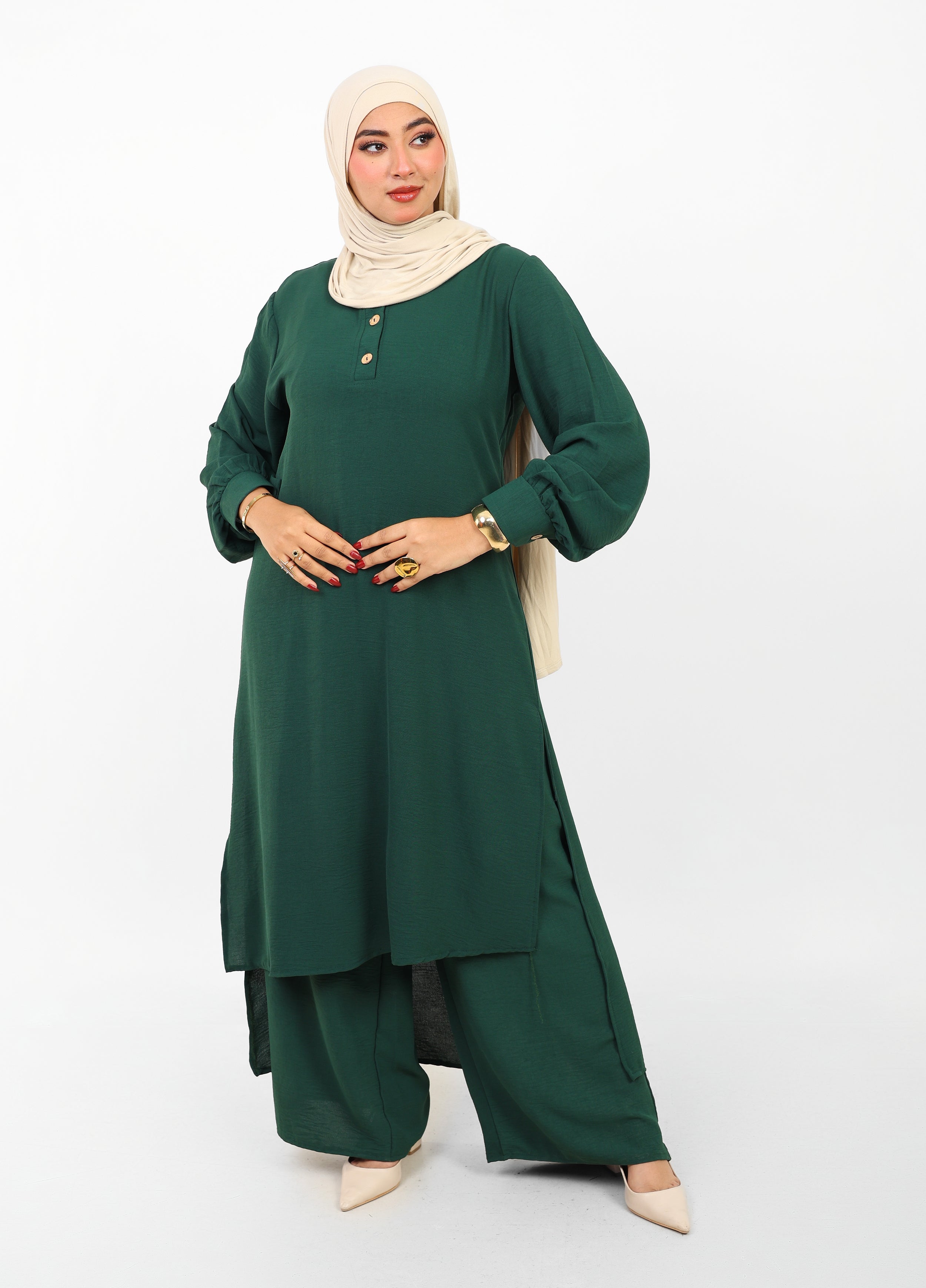 Ensemble Baldeez 2 Pièces – Tunique Longue & Pantalon Large