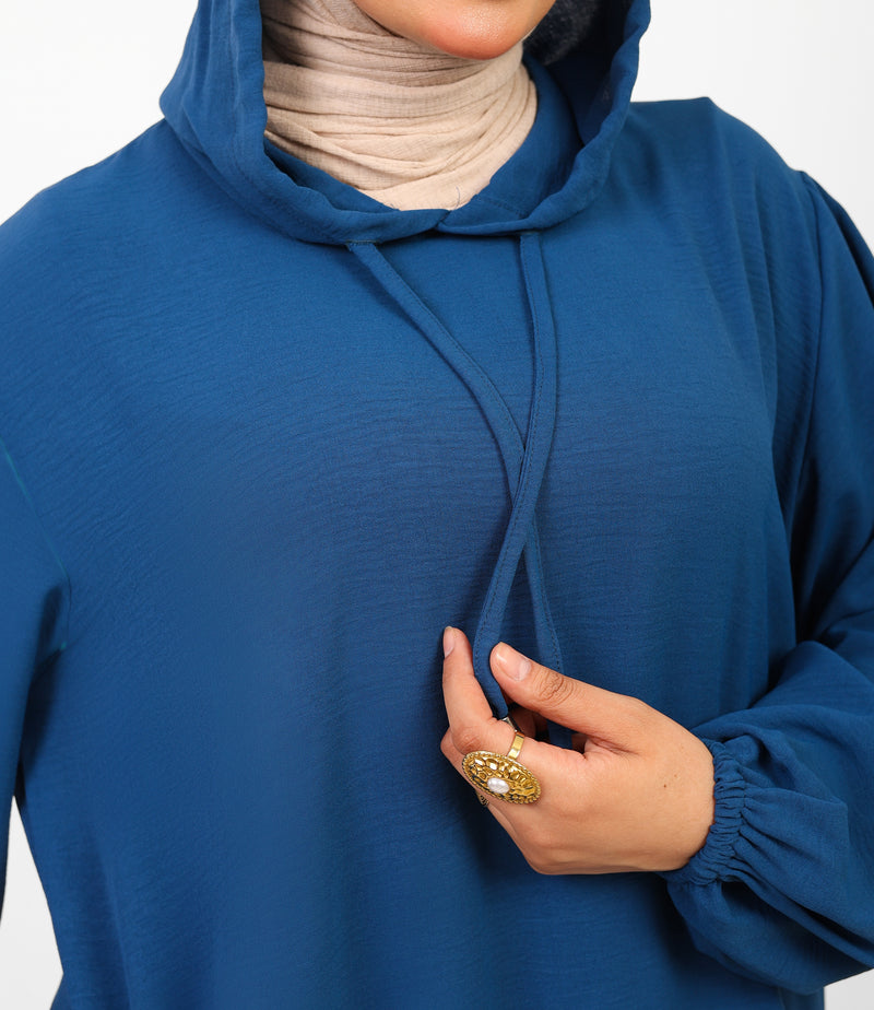 Ensemble Houria 2 Pièces – Tunique à Capuche & Pantalon Large