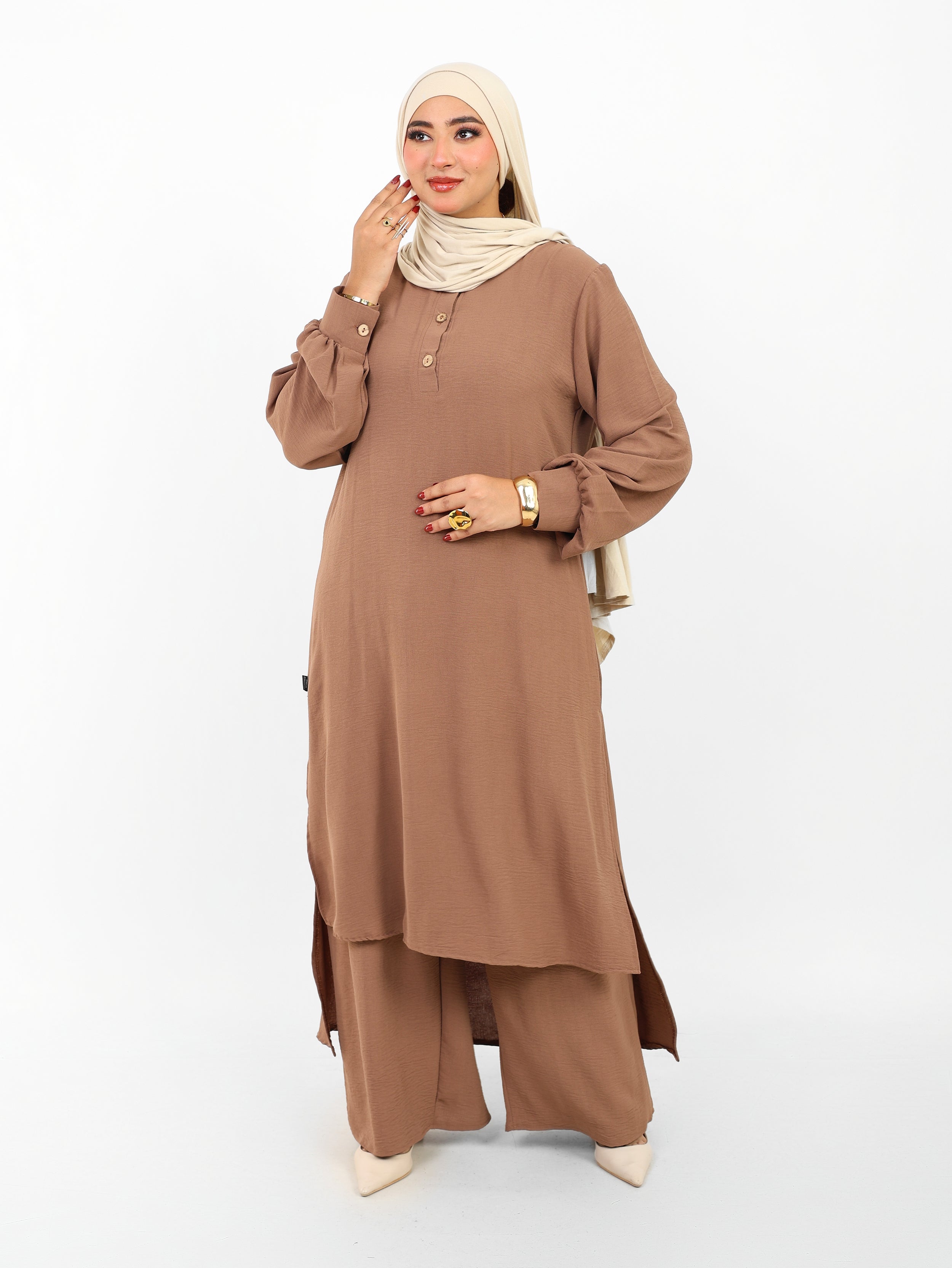 Ensemble Baldeez 2 Pièces – Tunique Longue & Pantalon Large